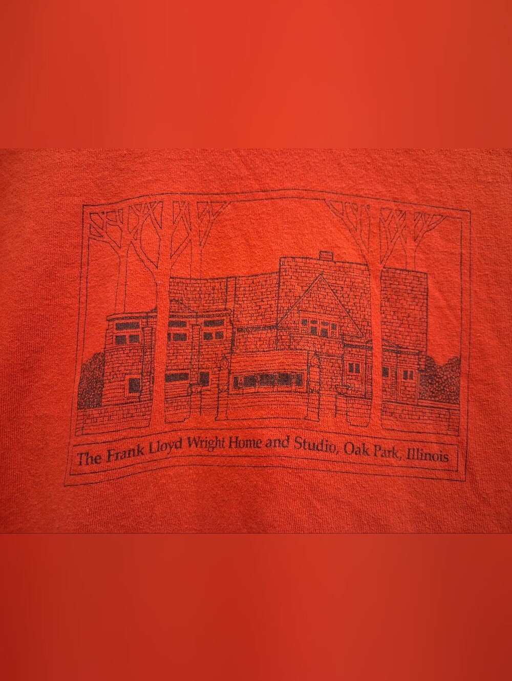 80s 90s FRANK LLOYD WRIGHT HOME & STUDIO Oak Park Illinois T Shirt FOTL Medium